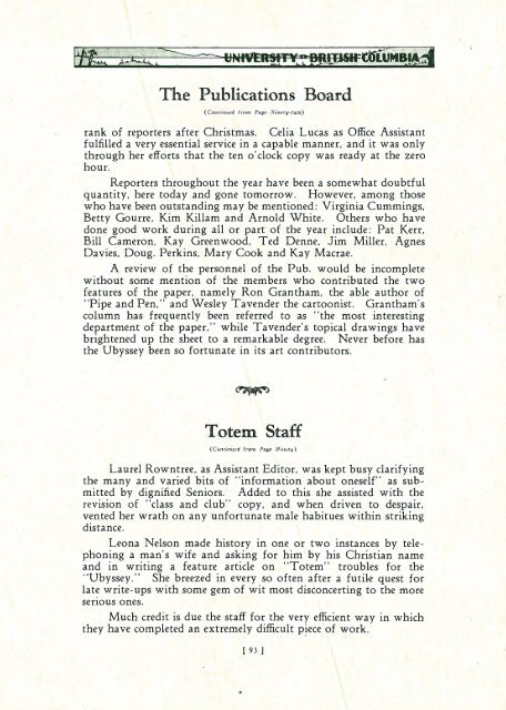 The Totem, UBC Yearbook, 1932 - waughfamily.ca