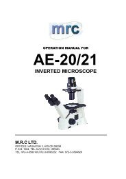 INVERTED MICROSCOPE - MRC