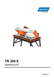 Clipper TR 200 E - Resevdelslista - Saint-Gobain Abrasives