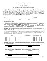 LL.M. CERTIFICATE OF ATTENDANCE FORM - New York State ...