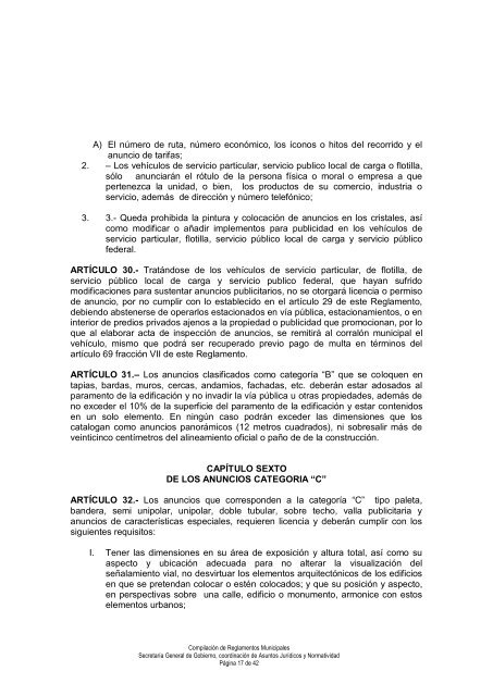 Reglamento de Anuncios del Municipio de San NicolÃ¡s de los ...