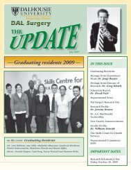 Graduating residents 2009 - Dalhousie Medical School Surgery ...