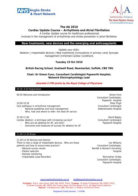 Cambridge Meeting Agenda .pdf - Atrial Fibrillation Association
