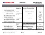 Miraflex II - Systems VIII and IX for Concrete Substrates ... - Miracote