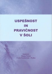 UspeÅ¡nost in pravicnost v Å¡oli - Univerza v Ljubljani