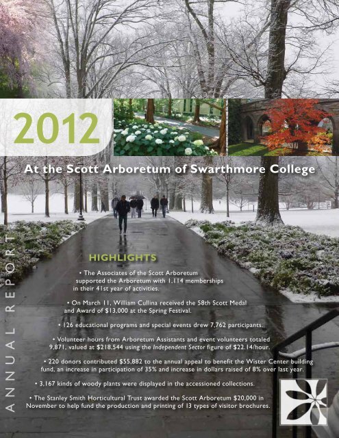 2012 Year in Review - The Scott Arboretum of Swarthmore College