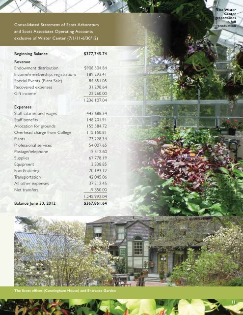 2012 Year in Review - The Scott Arboretum of Swarthmore College