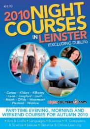 The 2010 Night Courses in Leinster (Excluding Dublin) - MeathVEC