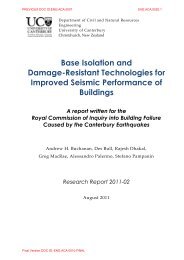Base Isolation and Damage-Resistant Technologies for Improved ...