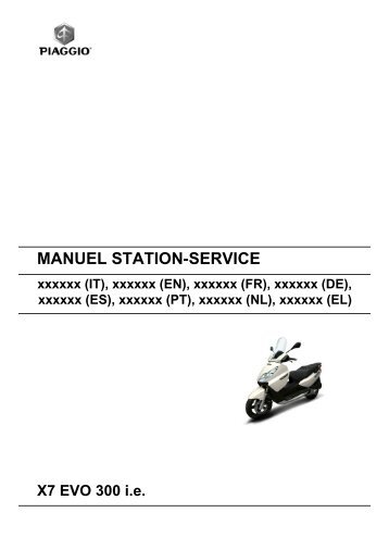 MANUEL STATION- SERVICE X7 EVO 300 ie - L'erreur 404 est un ...