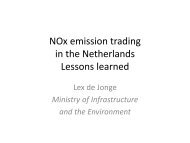 Netherlands: Lessons Learned from NOx Emission Trading