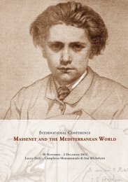 massenet and the mediterranean world - Centro Studi Opera Omnia ...