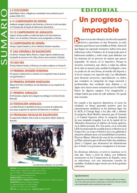 Revista basketfab nº 28 - Federación Andaluza de Baloncesto