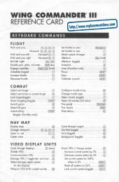 Wing Commander III - Quick Reference Card.pdf