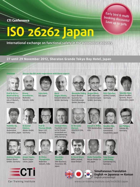 CTI Conference ISO 26262 Japan - Kugler Maag Cie