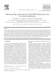 Self-monitoring, pseudo-ductile, hybrid FRP reinforcement rods for ...