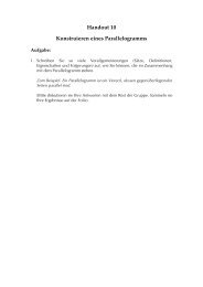 Handout 10 Konstruieren eines Parallelogramms - Cinderella