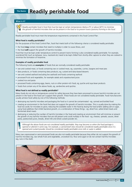 Food Control Plan Checklist - Tararua District Council