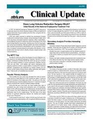 Clinical Update - Atrium Medical Corporation