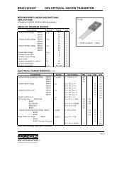 BD433/435/437 NPN Epitaxial Silicon Transistor - Komponenten