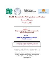 Health Research for Policy, Action and Practice - The INCLEN Trust