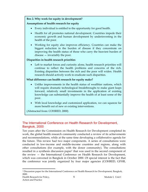 Health Research for Policy, Action and Practice - The INCLEN Trust