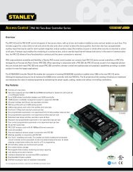 Access Control |PAC 512 Two-Door Controller Series - Stanley PAC