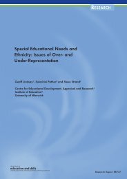 Special Educational Needs and Ethnicity: Issues of Over- and Under ...