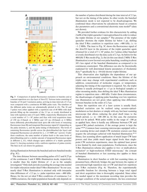 Microscopy beyond imaging: space-resolved photochemistry and ...