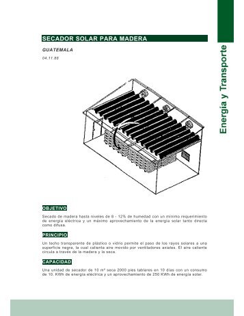 [E004] Secador solar para madera (Guatemala ) - Ideassonline.org