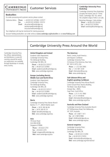 Business and Management 2013 - Cambridge University Press India