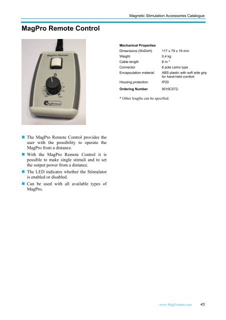MagVenture Accessories Catalogue - Roxon