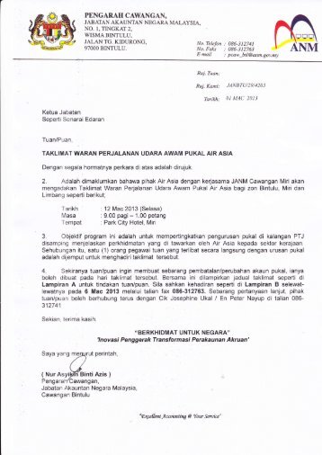 Surat Jemputan Taklimat WPUA Air Asia - Jabatan Akauntan ...