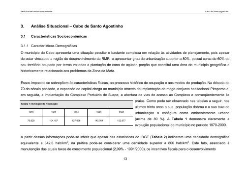 3. AnÃ¡lise Situacional â Cabo de Santo Agostinho - CPRH