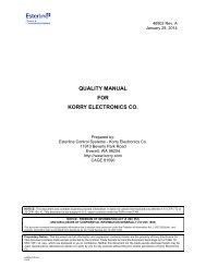 Korry Quality Manual (46902) - Esterline