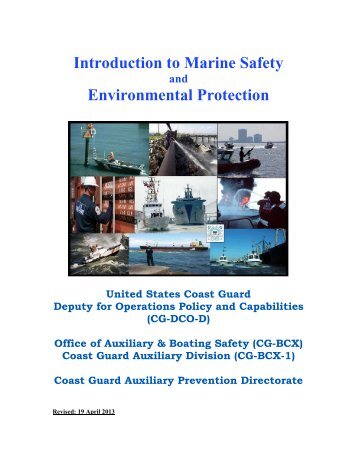 Introduction to Marine Safety - the Prevention Web Site - U.S. Coast ...