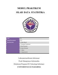 Olah Data Statistika M7.pdf - iLab - Universitas Gunadarma