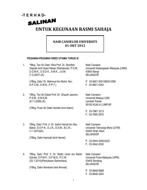 terha d - Bahagian Istiadat dan Urusetia Persidangan Antarabangsa