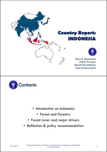 Country Report - APAFRI-Asia Pacific Association of Forestry ...