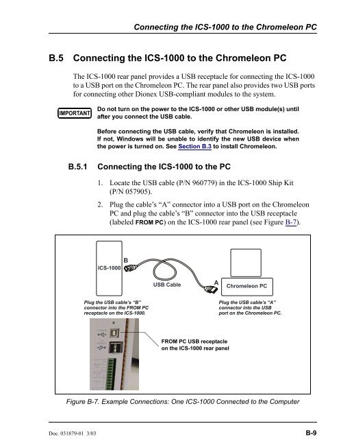 ICS-1000 Ion Chromatography System Operator's Manual