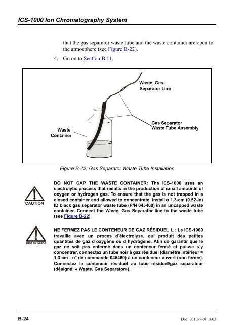 ICS-1000 Ion Chromatography System Operator's Manual