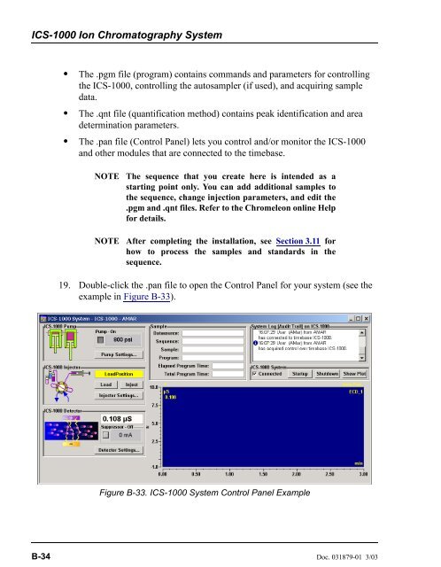 ICS-1000 Ion Chromatography System Operator's Manual