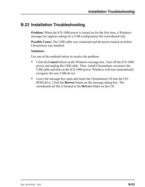 ICS-1000 Ion Chromatography System Operator's Manual