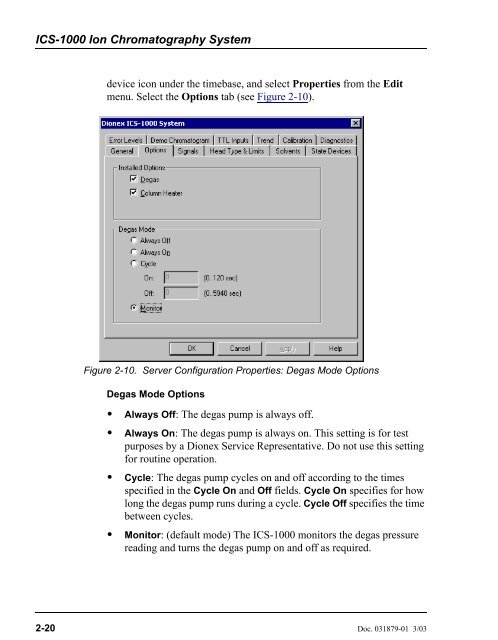 ICS-1000 Ion Chromatography System Operator's Manual