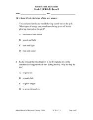 Science Mini-Assessment Grade 5 SC.B.1.2.3 Form B Directions ...