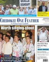 April 26, 2012 - The Cherokee One Feather