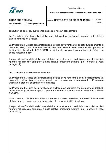 Sotto Sistema di Bordo Sistema Controllo Marcia Treno - Trenitalia