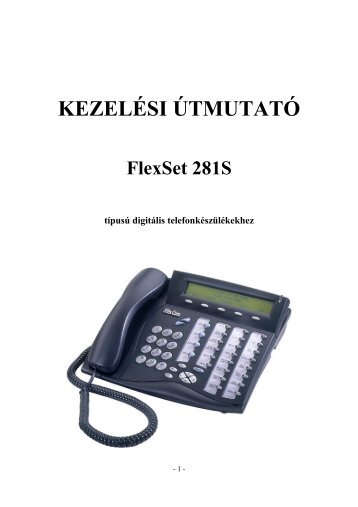 17 FlexSet 120s-281s kezelési útmutató (hun.) - Unitelkft