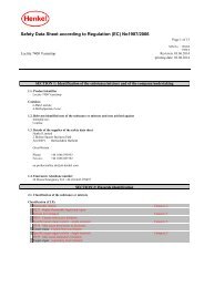 Safety Data Sheet according to (EC) No 1907/2006 - Msds - Security ...