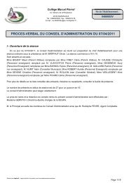 CAP Conseil - Collège Marcel Pierrel à Marvejols